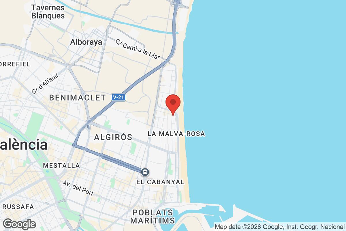 Pabellón Malvarrosa, Calle Isabel de Villena, Valencia, España